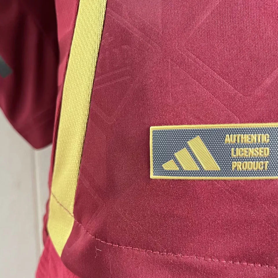 2024/25 Belgium Home Player Version Long Sleeve Jersey Detail 3