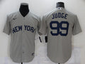 Men's New York Yankees Aaron Judge #99 Gray Replica Player Jerseys