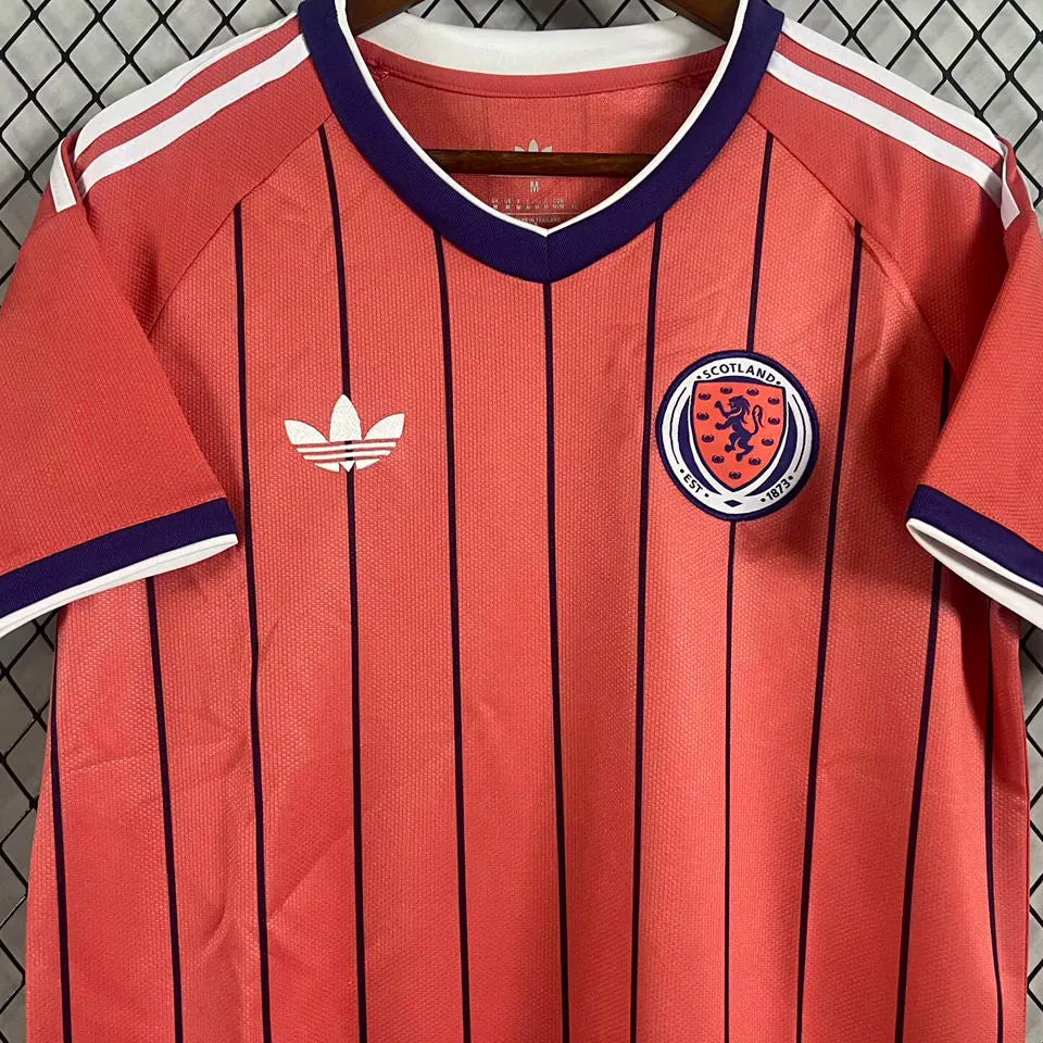 2026/27 Scotland Away Fans Soccer Jersey (Have Right Patch 有右臂章 黑底白字） Detail 2