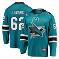Men's San Jose Sharks Kevin Labanc #62 Teal Home Breakaway Player Jerseys
