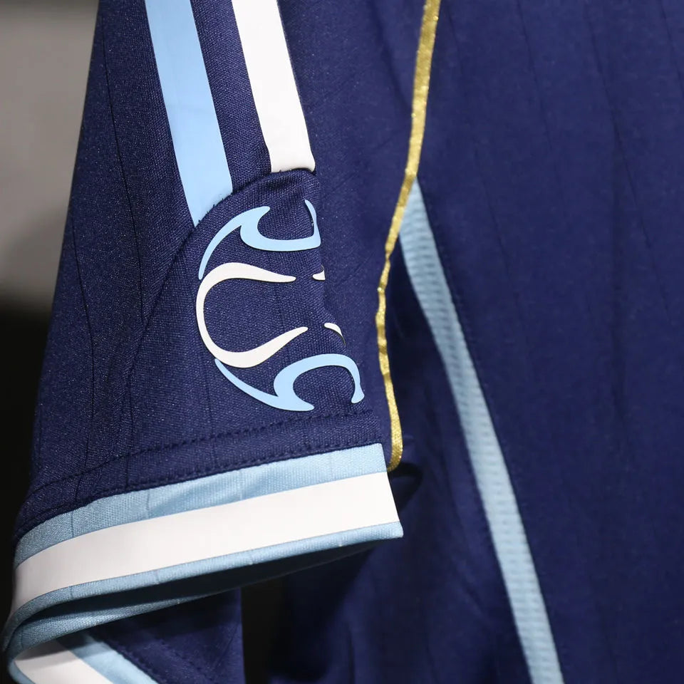 2006 Argentina Away Retro Player Version Soccer Jersey Detail 4