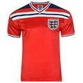 1982 England Away Red Retro Soccer Jersey Front