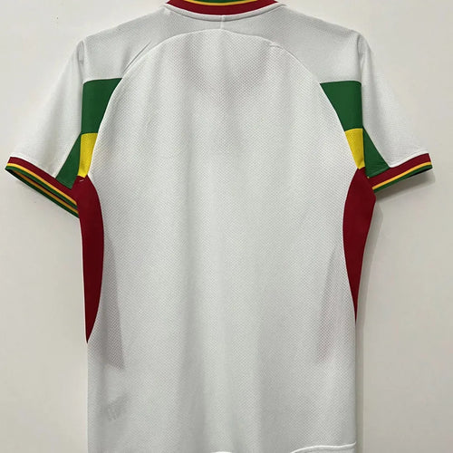 2002 Senegal Away White Retro Soccer Jersey Back