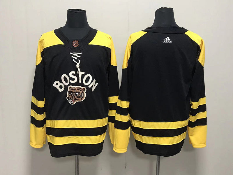 Men's Boston Bruins Black Player Blank Jerseys