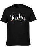 Teacher Christmas Lights Graphic Tee