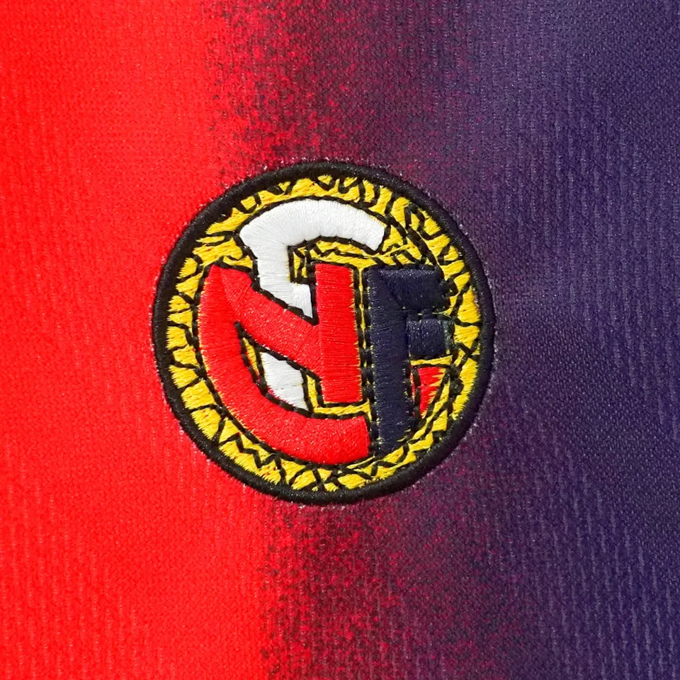 1997/1998 Norway Home Red Retro Soccer Jersey Detail 3
