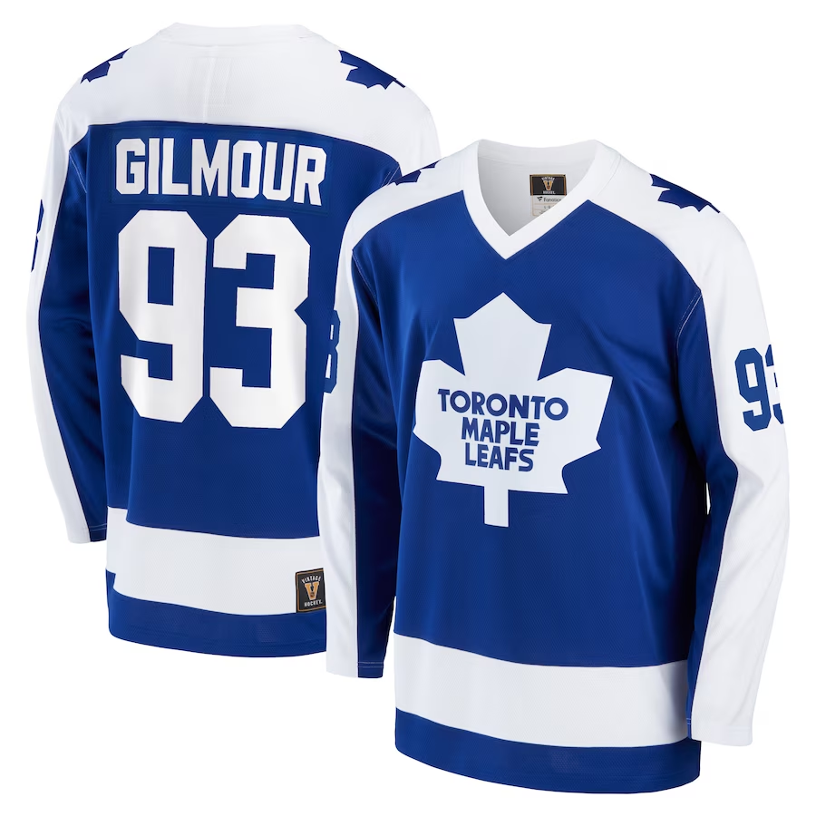 Men's Toronto Maple Leafs Doug Gilmour #93 Blue Player Jerseys