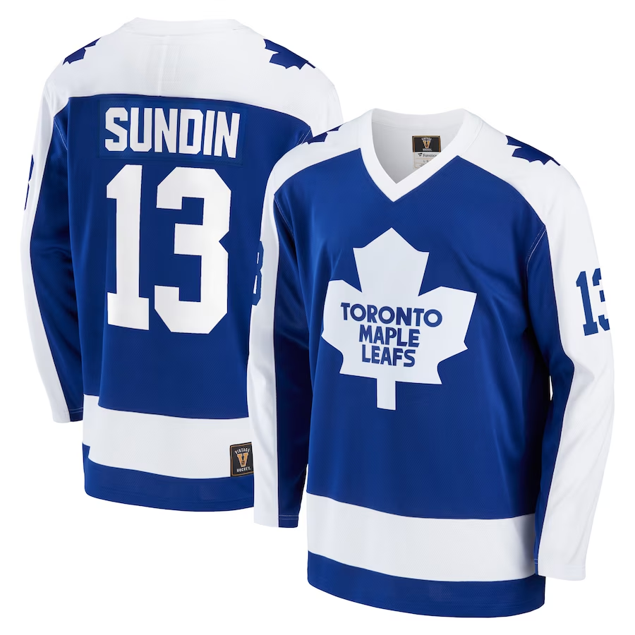 Men's Toronto Maple Leafs Mats Sundin #13 Blue Player Game Jerseys