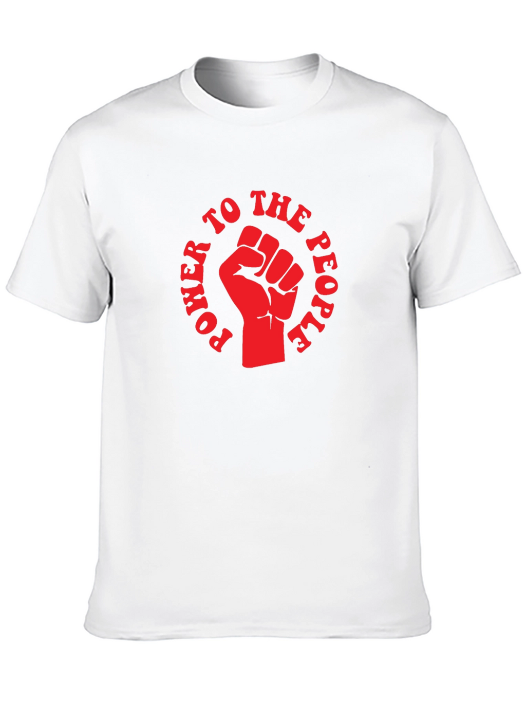 Power to the People Fist Graphic T-Shirt - Black