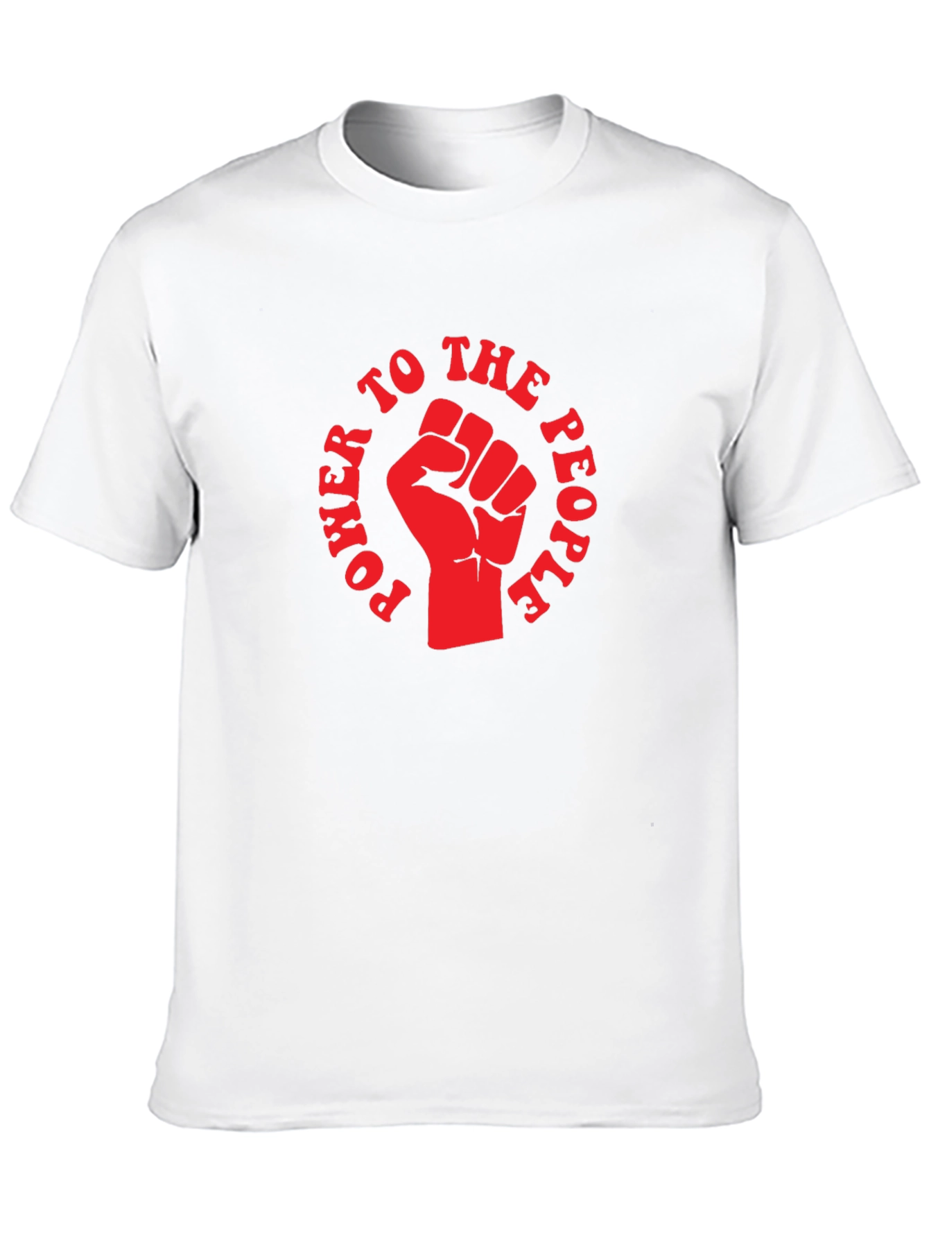 Power to the People Fist Graphic T-Shirt - Black