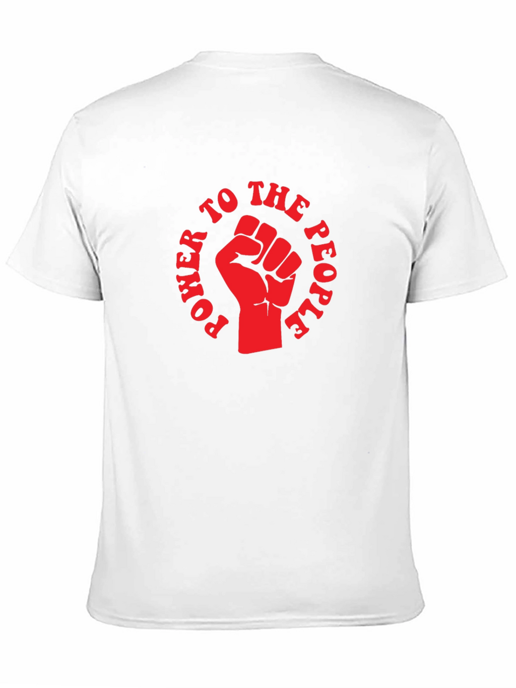 Power to the People Fist Graphic T-Shirt - Black