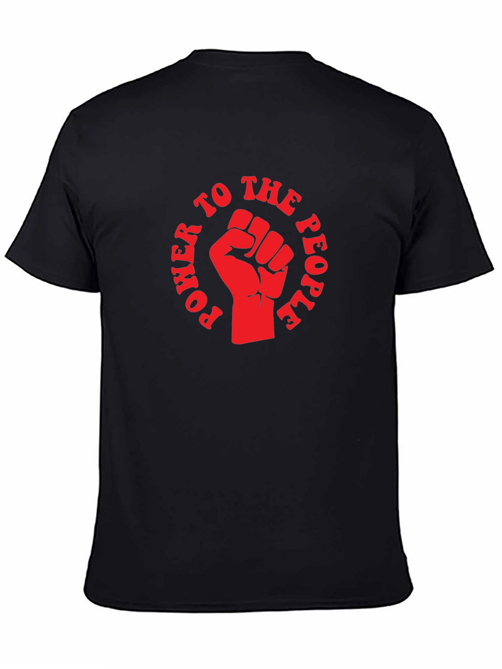 Power to the People Fist Graphic T-Shirt - Black