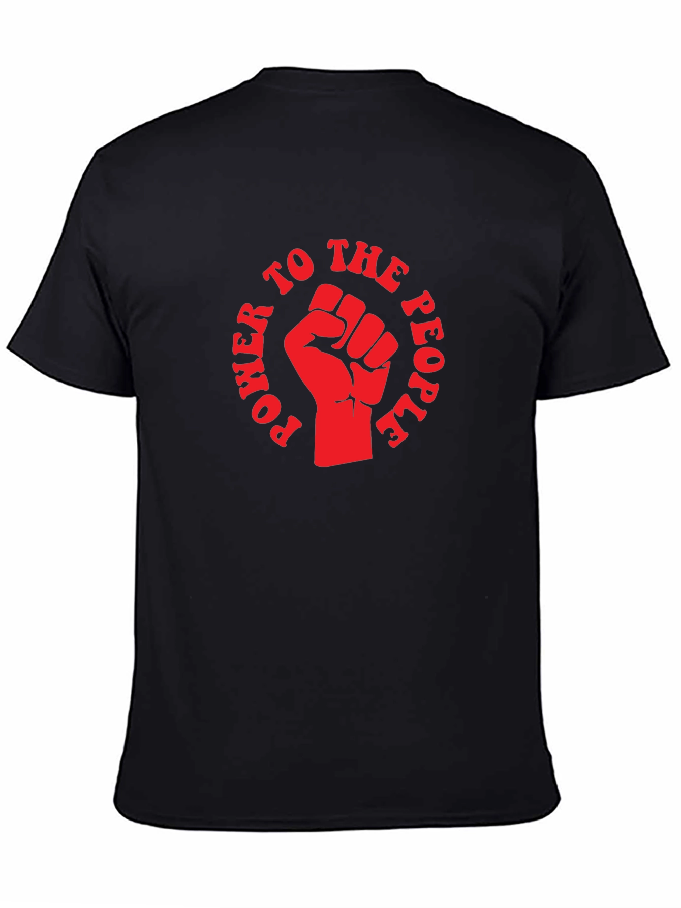 Power to the People Fist Graphic T-Shirt - Black