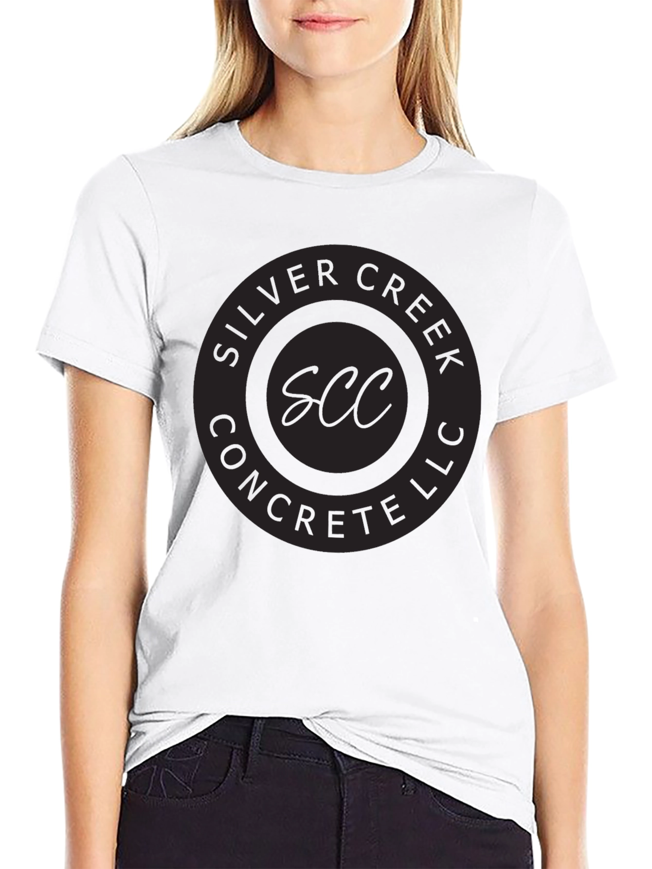 Silver Creek Concrete LLC Black Graphic T-Shirt