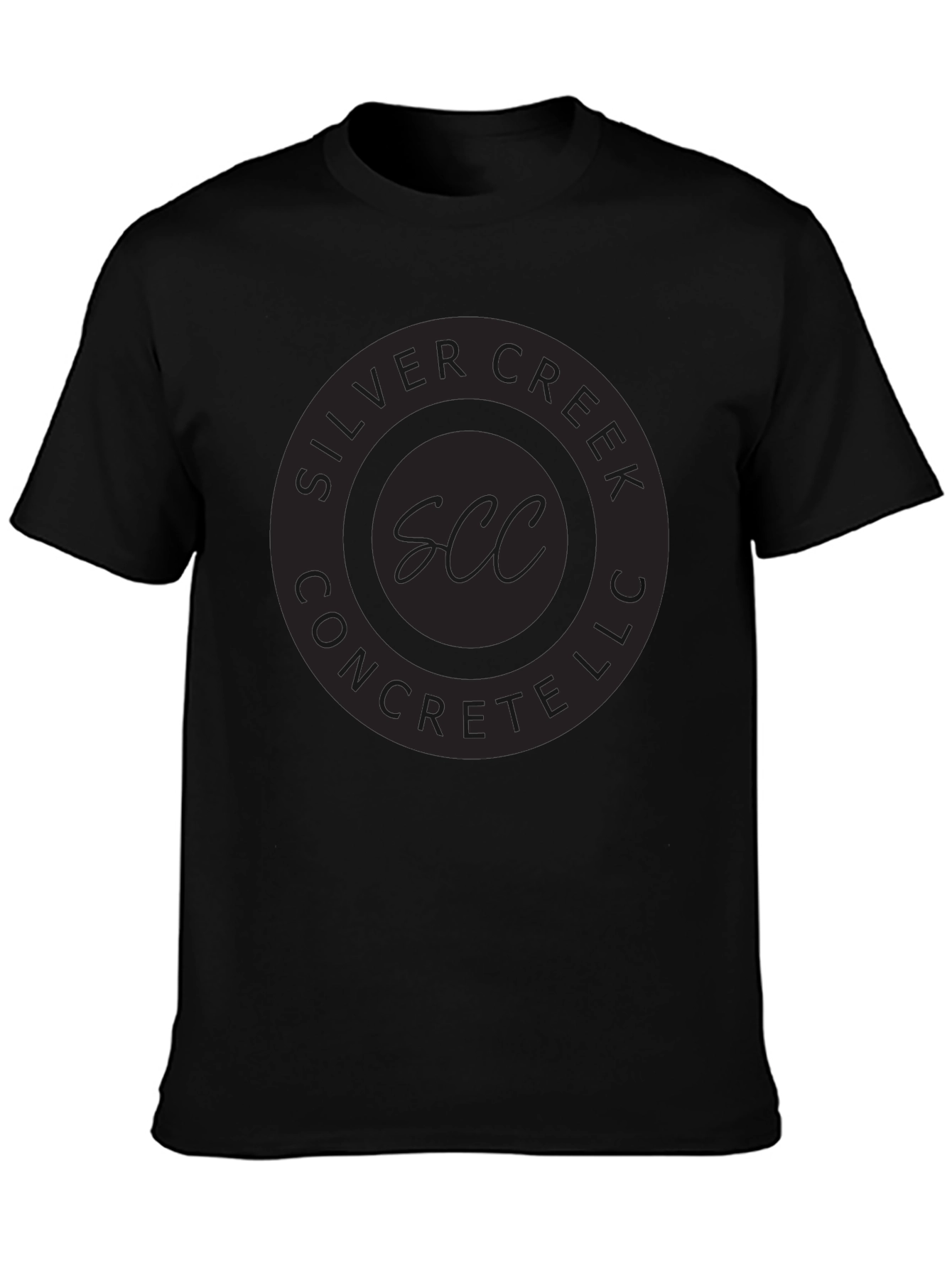 Silver Creek Concrete LLC Black Graphic T-Shirt
