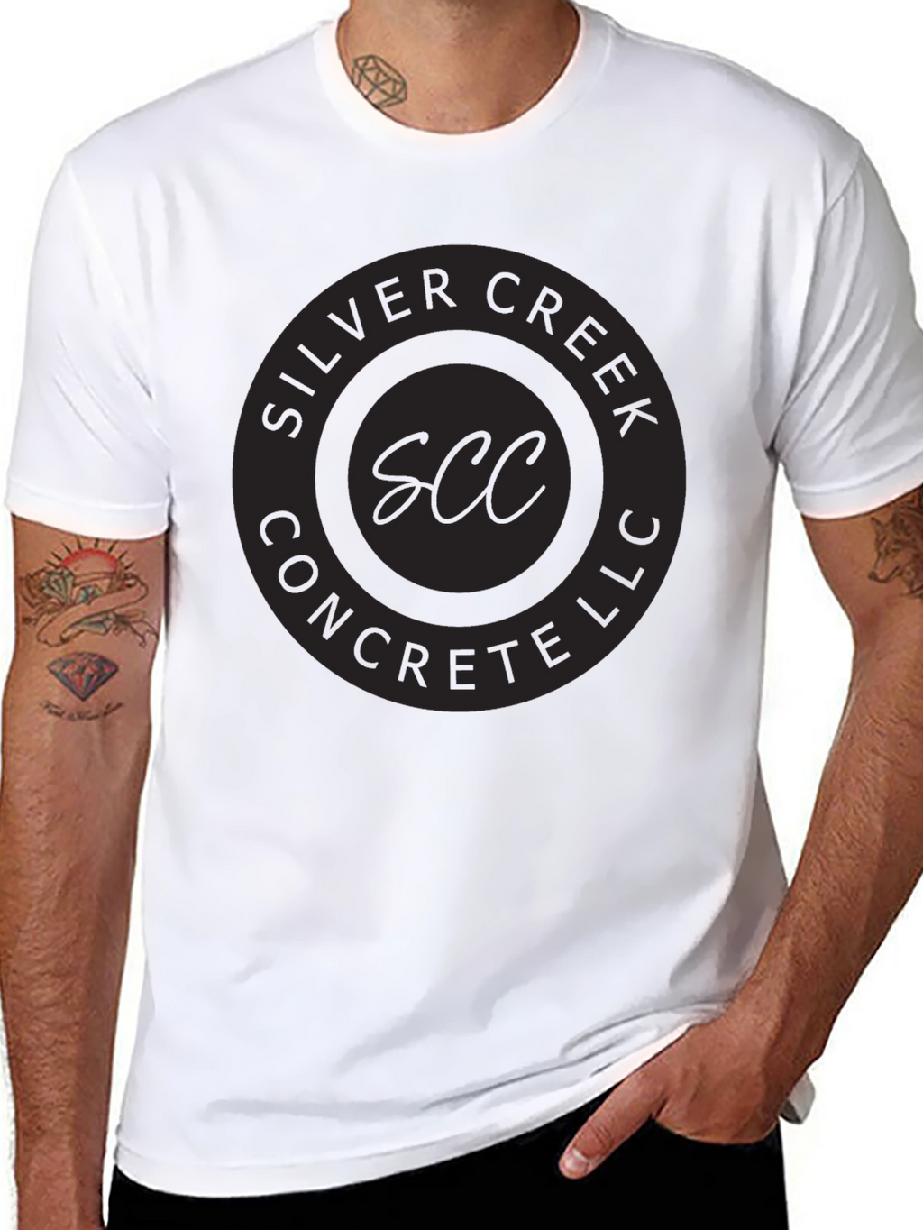 Silver Creek Concrete LLC Black Graphic T-Shirt
