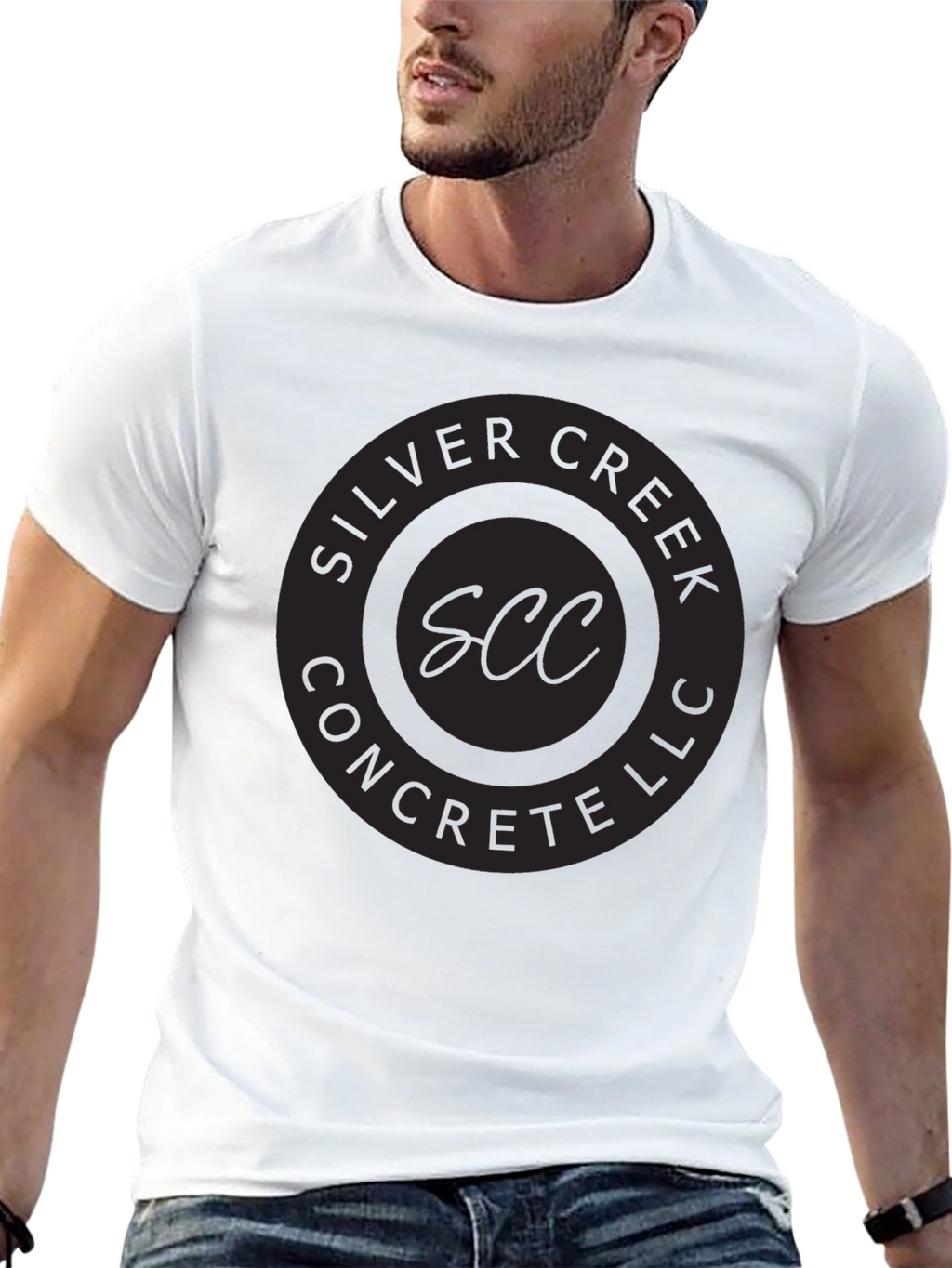 Silver Creek Concrete LLC Black Graphic T-Shirt