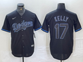 Men's Los Angeles Dodgers Joe Kelly #17 Black Game Player Jerseys