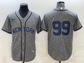 Men's New York Yankees Aaron Judge #99 Gray Replica Game Name Jerseys