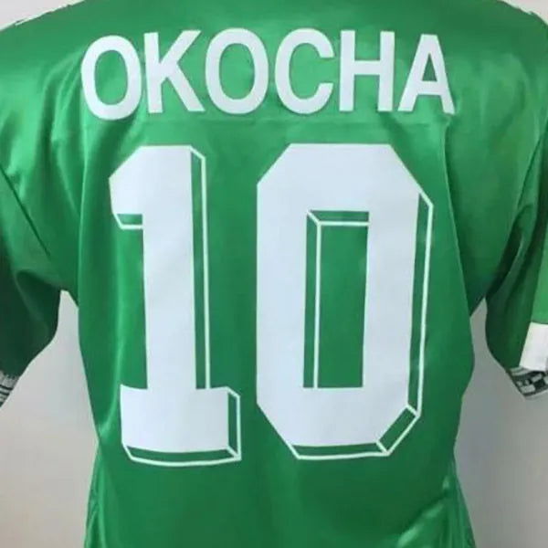 1994 Nigeria Home Green Retro Soccer Jersey Detail 2