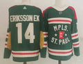 Men's Minnesota Wild Joel Eriksson Ek #14 Green Breakaway Player Jerseys