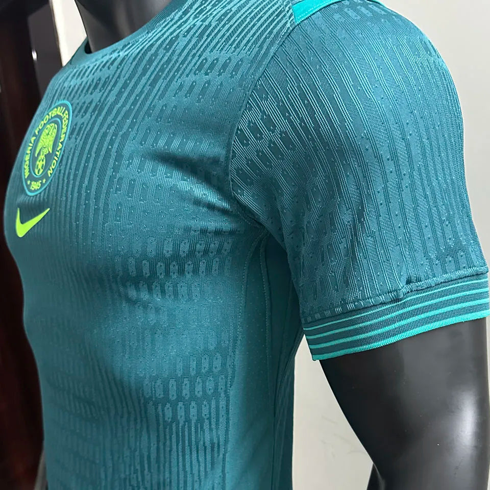 2025/26 Nigeria Away Green Player Version Soccer Jersey Detail 3