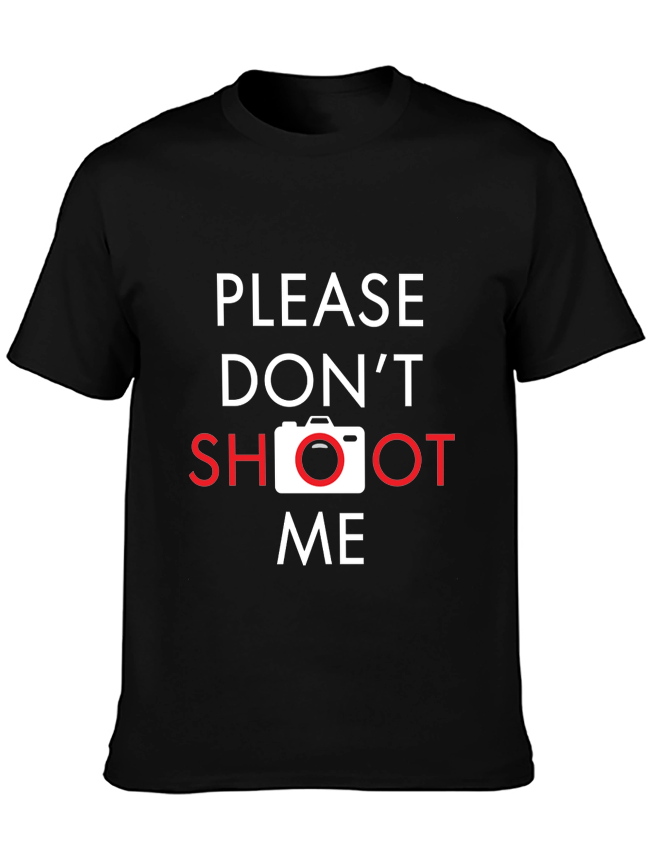 Please Dont Shoot Me Camera Graphic T-Shirt