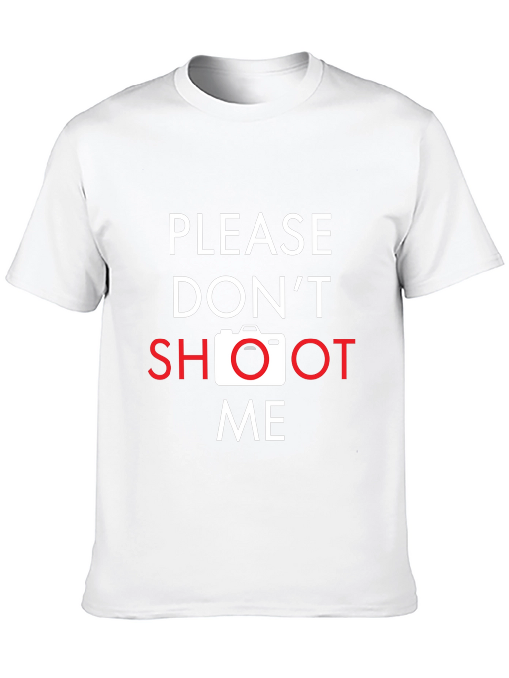 Please Dont Shoot Me Camera Graphic T-Shirt