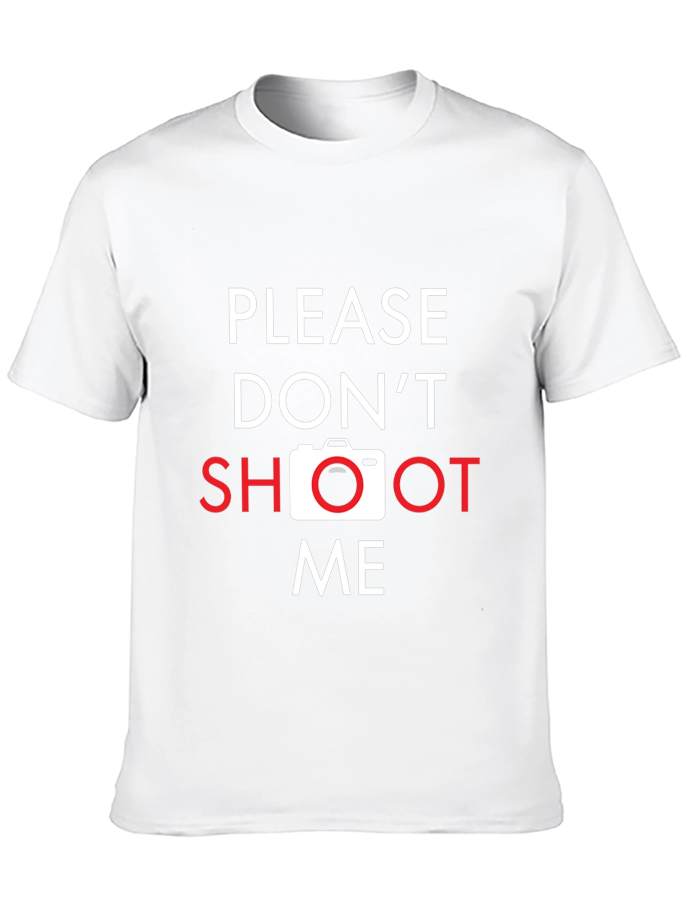 Please Dont Shoot Me Camera Graphic T-Shirt