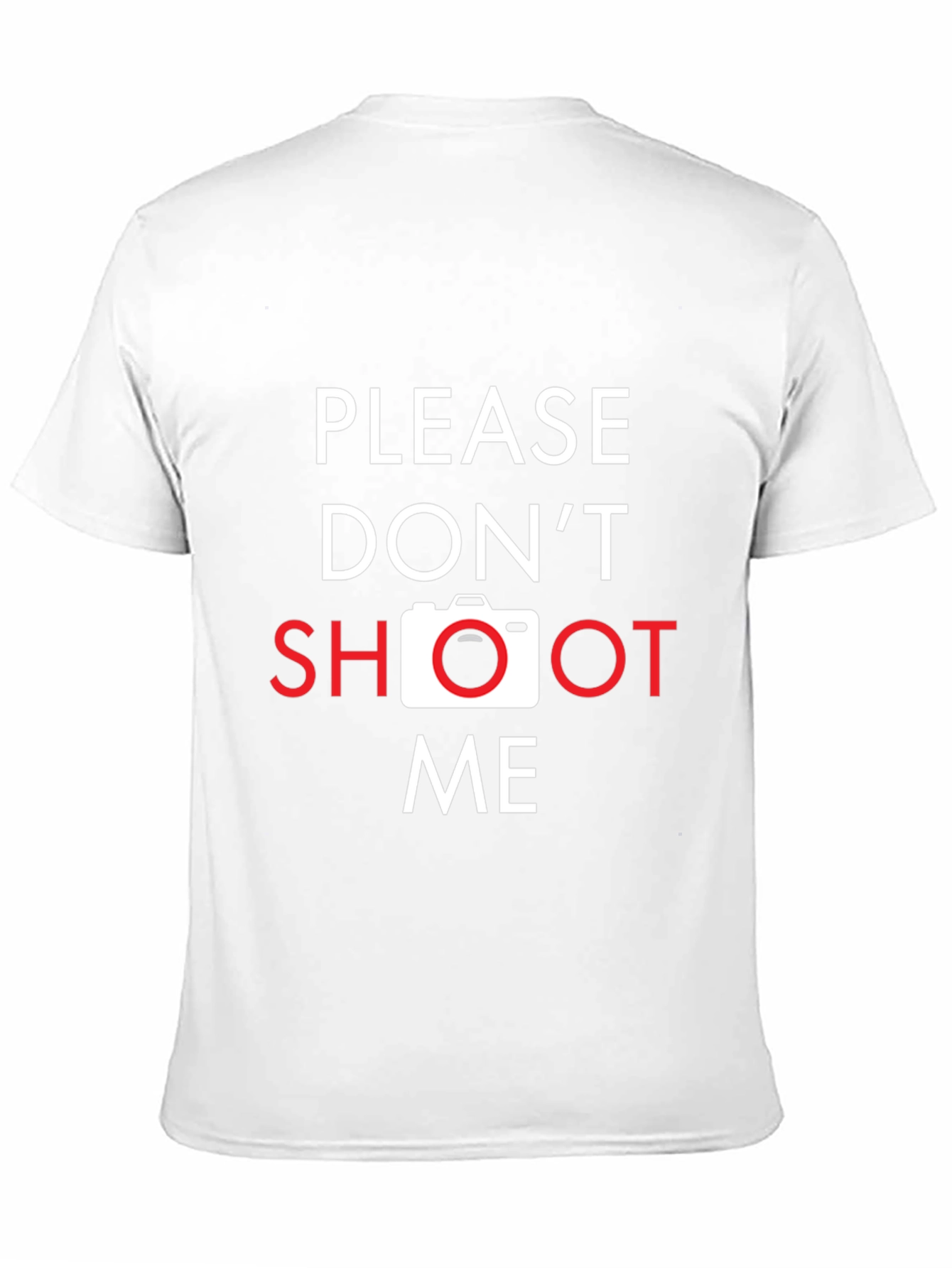Please Dont Shoot Me Camera Graphic T-Shirt