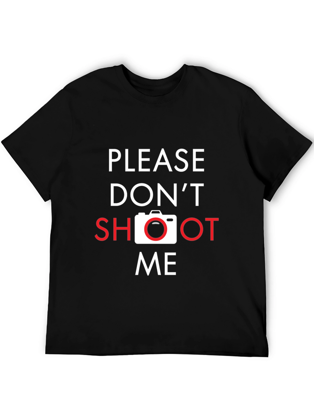 Please Dont Shoot Me Camera Graphic T-Shirt