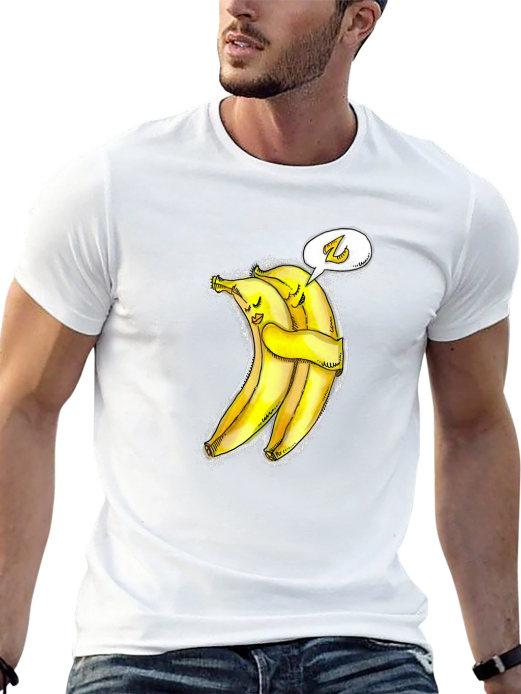 Hug-a-Bunch Banana Graphic Tee - Cute & Comfy