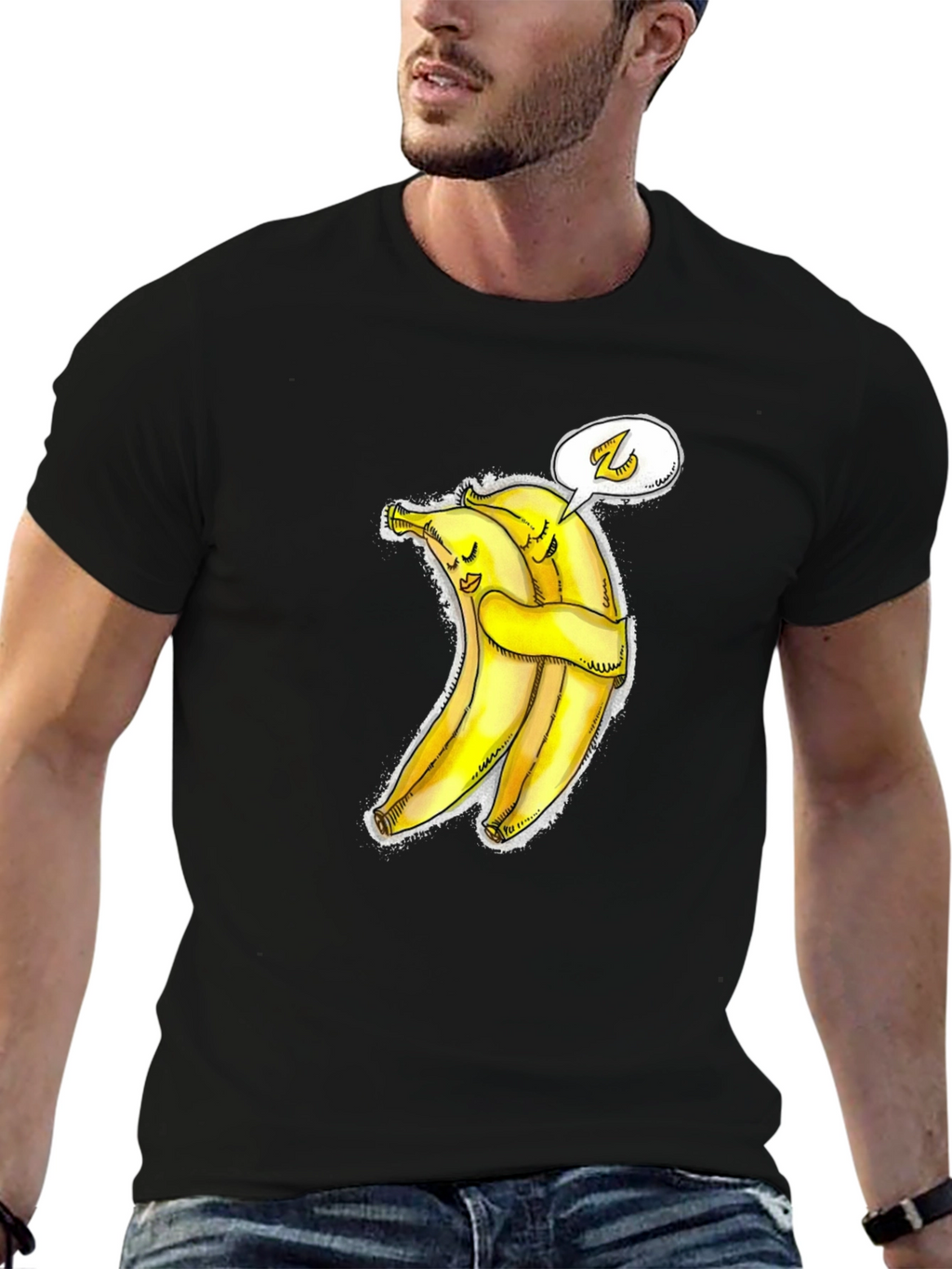 Hug-a-Bunch Banana Graphic Tee - Cute & Comfy