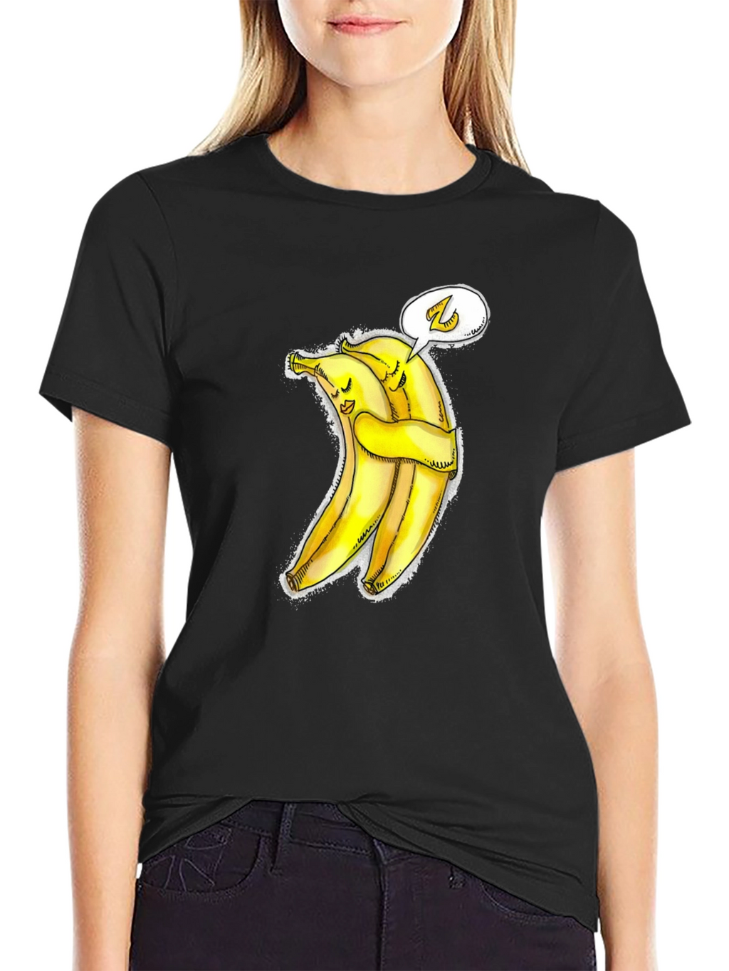 Hug-a-Bunch Banana Graphic Tee - Cute & Comfy