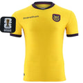 2026/27 Ecuador Home Yellow Fans Soccer Jersey (Have Right Patch 有右臂章 黑底白字） Front
