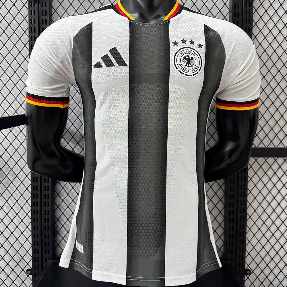 2025 Germany 125Th White Fan version Soccer Jersey Detail 4