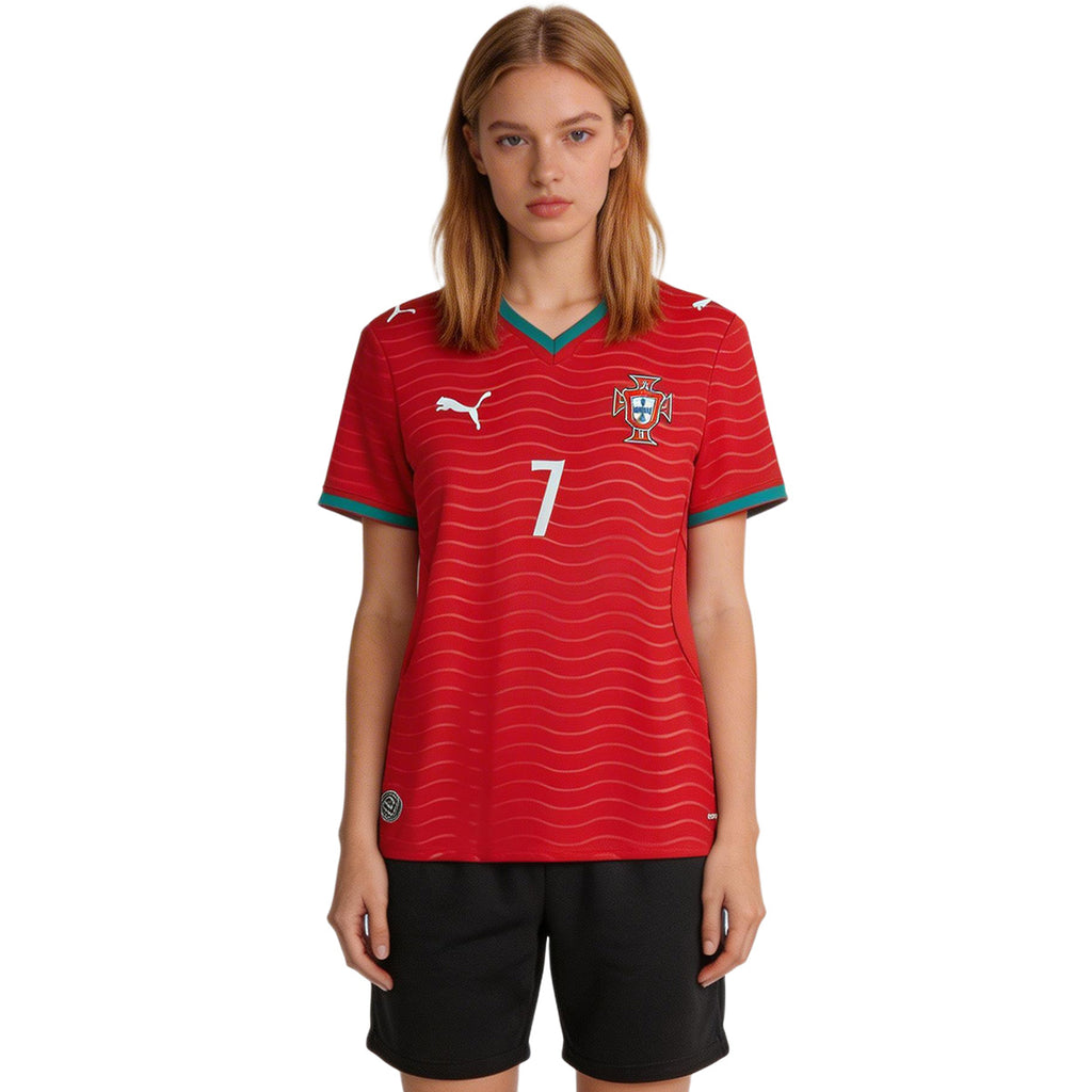 Ronaldo #7 Women's Portugal Home Jersey World Cup 2026 Back