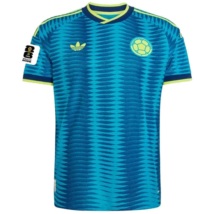 2026/27 Colombia Away Fans Soccer Jersey (Have Right Patch 有右臂章 白底黑字） Front