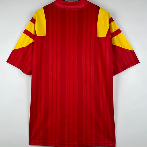 1992/94 Spain Home Red Retro Soccer Jersey Back