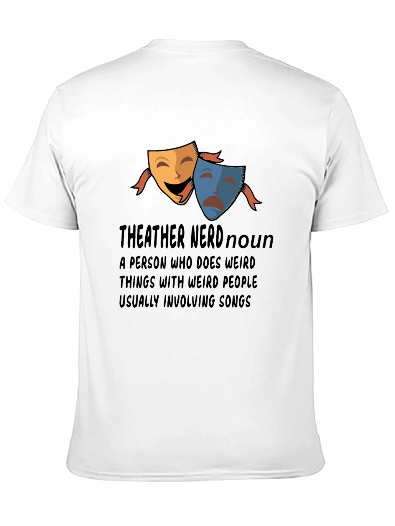 Theater Nerd Graphic Tee - Black Cotton T-Shirt