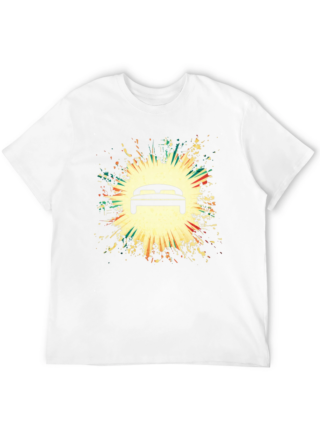 Graphic Bed Print Black T-Shirt