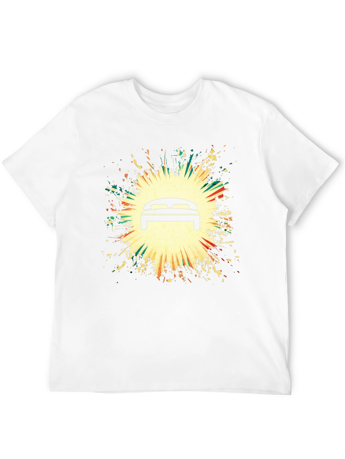 Graphic Bed Print Black T-Shirt