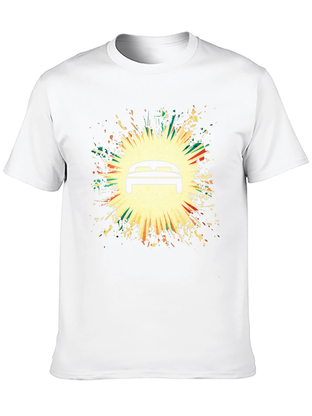 Graphic Bed Print Black T-Shirt