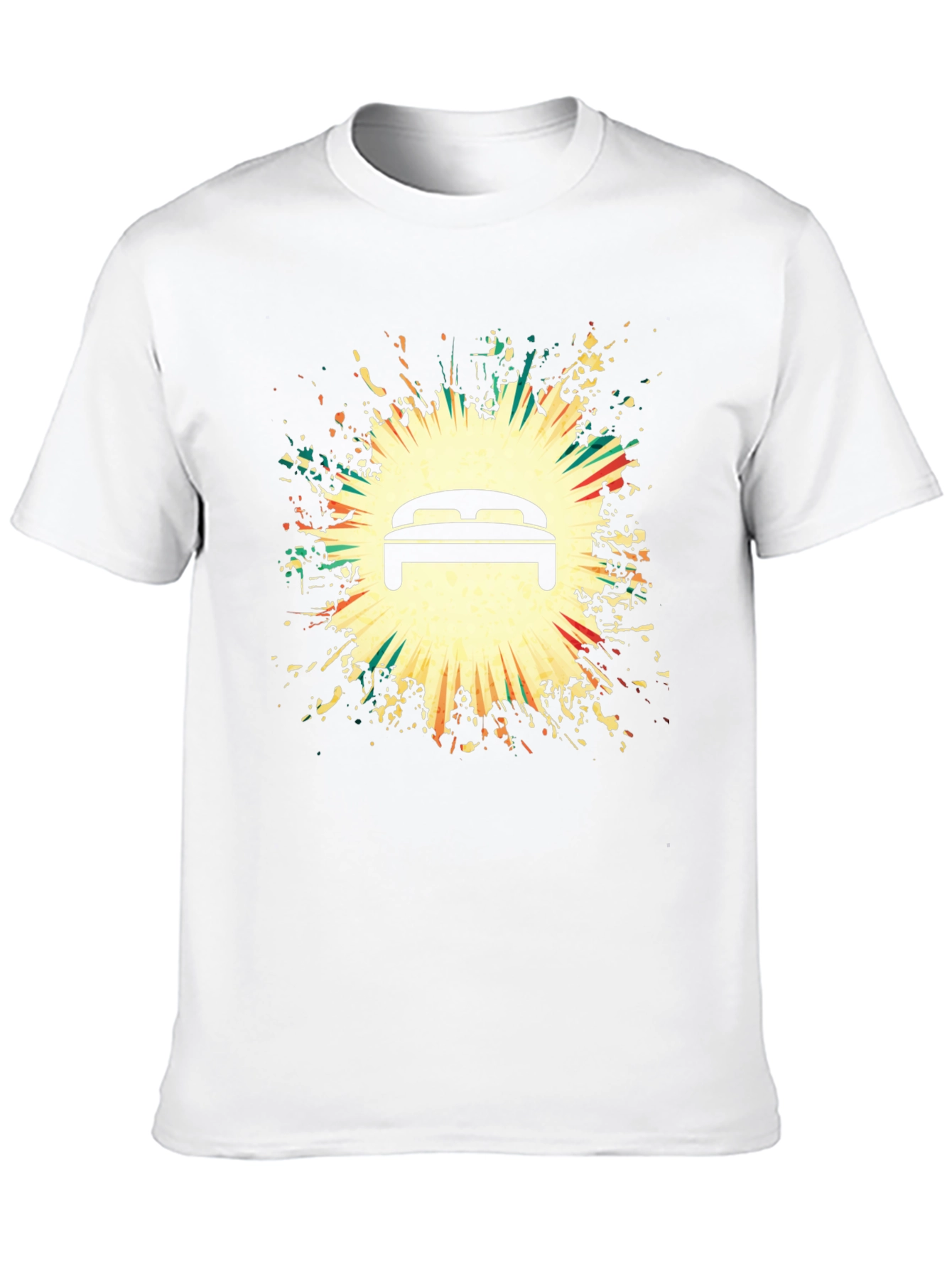 Graphic Bed Print Black T-Shirt