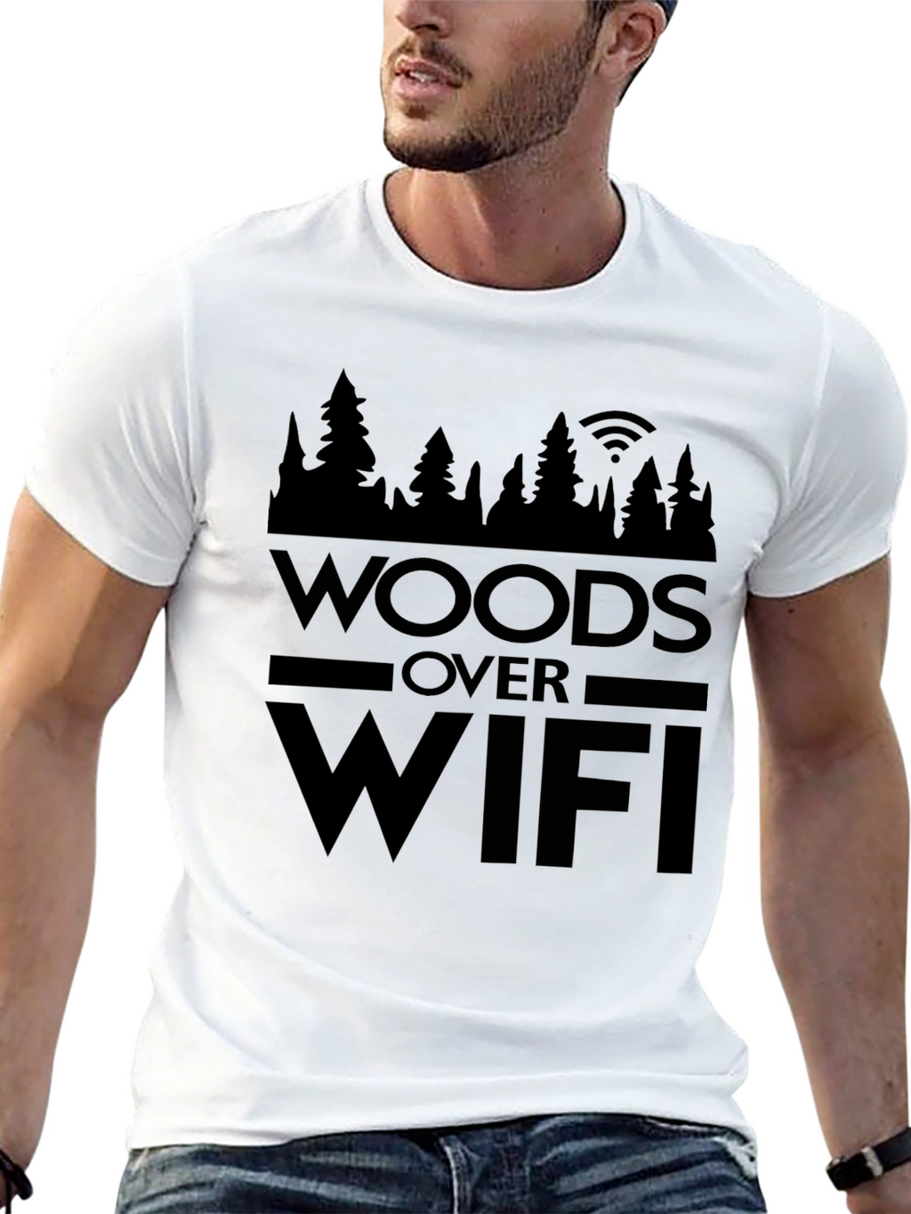 Woods Over WiFi Graphic T-Shirt