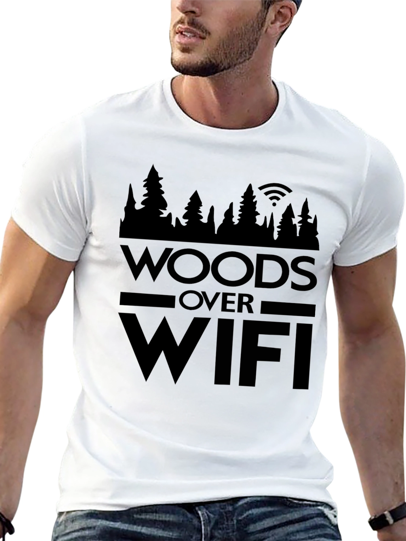 Woods Over WiFi Graphic T-Shirt