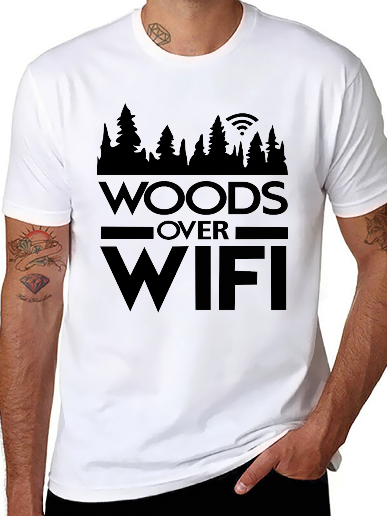 Woods Over WiFi Graphic T-Shirt