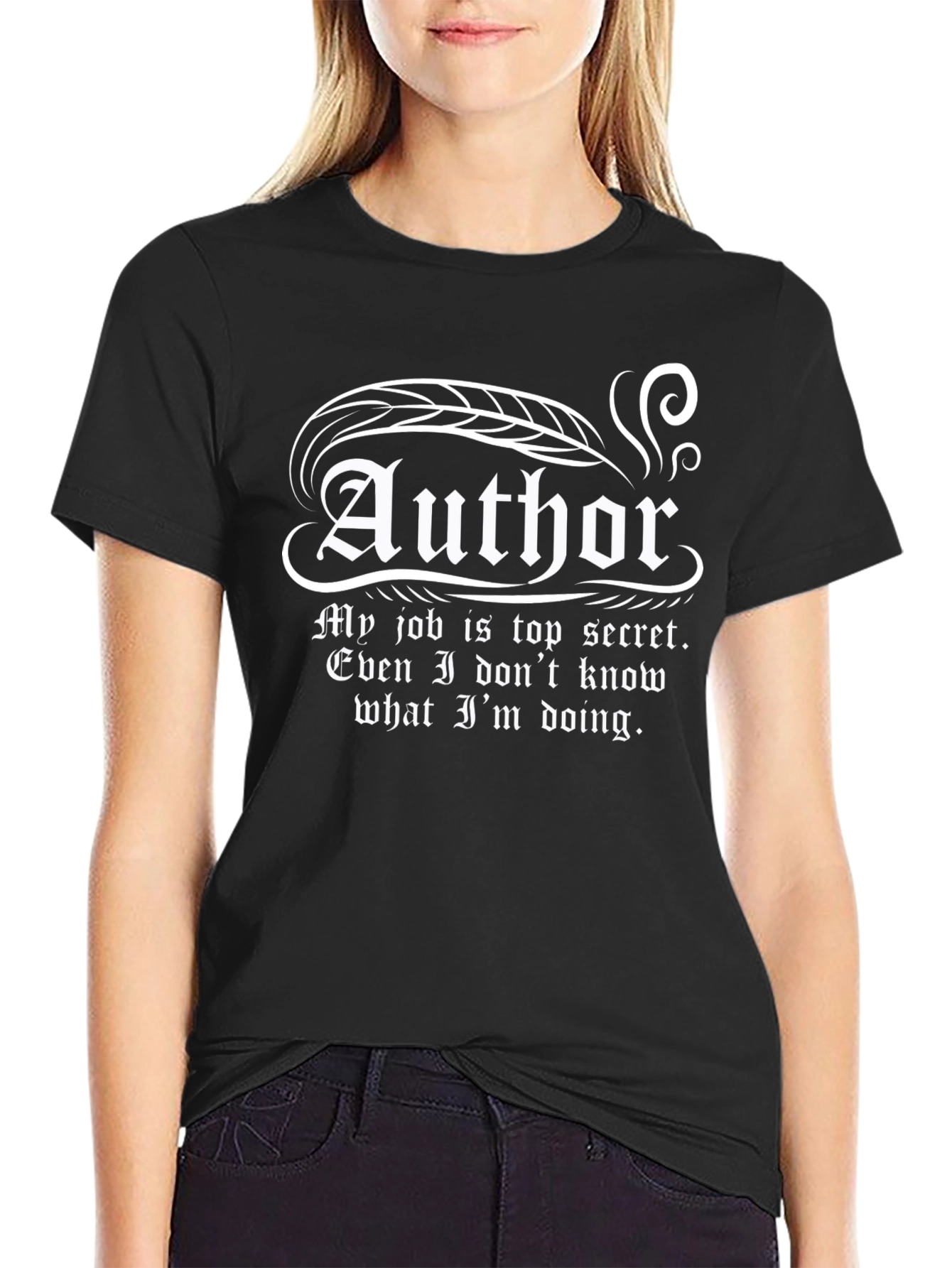Author Top Secret Job Funny T-Shirt