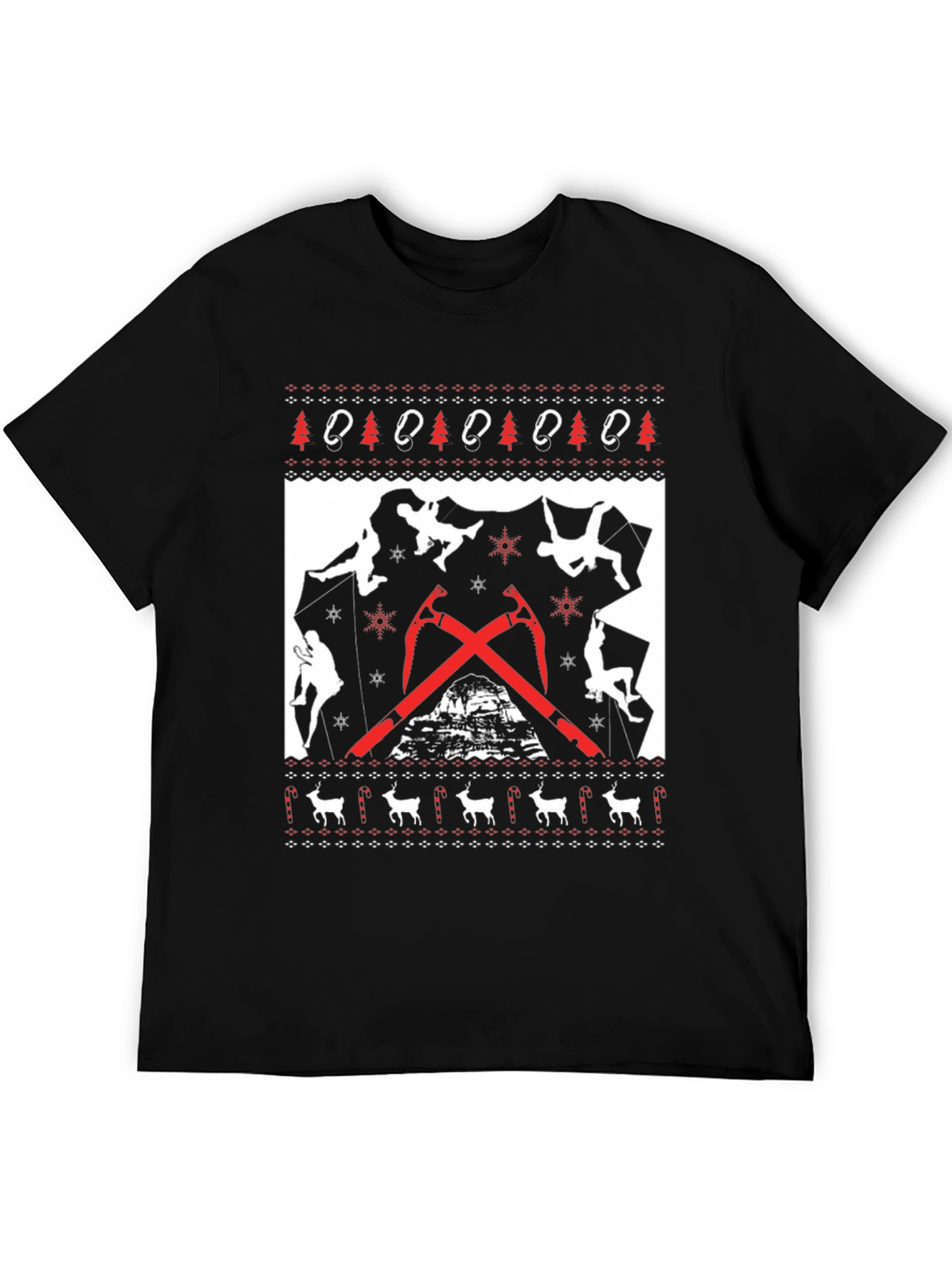 Climbing Christmas Sweater T-Shirt