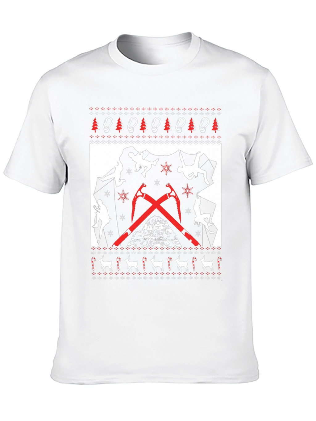 Climbing Christmas Sweater T-Shirt